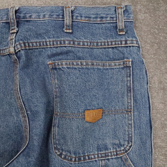 Red Kap Carpenter 36x30 Medium Wash Straight Leg Blue Denim Jeans - Picture 10 of 10